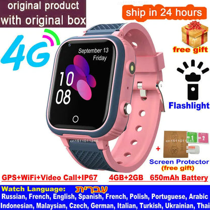 Kids 4G Smartwatch with GPS, Video Call & Wi-Fi – Safe, Fun & Waterproof Smart Tracker ⌚