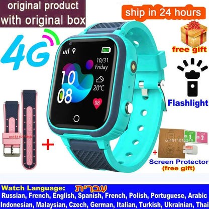 Kids 4G Smartwatch with GPS, Video Call & Wi-Fi – Safe, Fun & Waterproof Smart Tracker ⌚