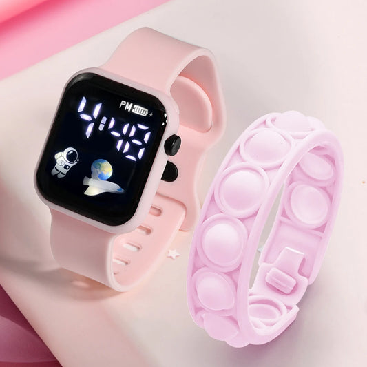 Kids LED Digital Game Watch – Fun, Adjustable & Lightweight Smart Wrist Toy