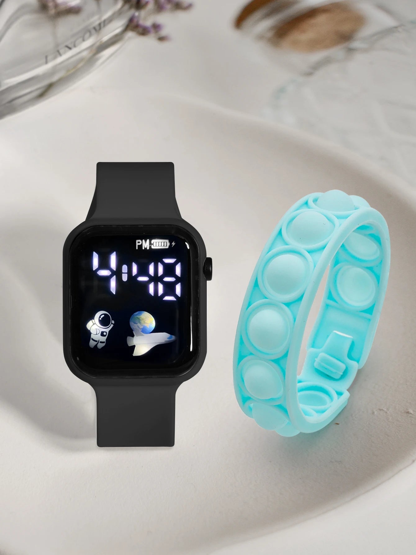 Kids LED Digital Game Watch – Fun, Adjustable & Lightweight Smart Wrist Toy