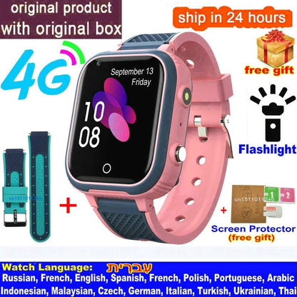 Kids 4G Smartwatch with GPS, Video Call & Wi-Fi – Safe, Fun & Waterproof Smart Tracker ⌚