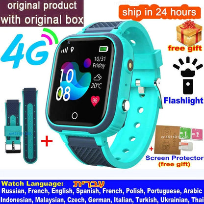 Kids 4G Smartwatch with GPS, Video Call & Wi-Fi – Safe, Fun & Waterproof Smart Tracker ⌚