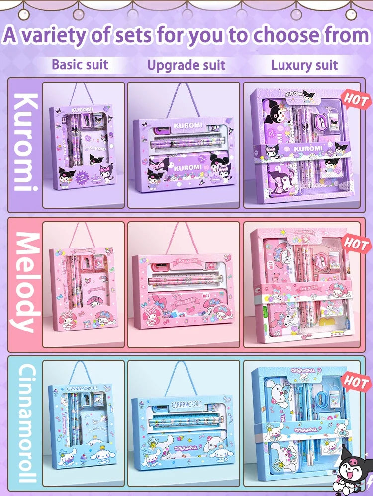 MINISO Cartoon Stationery Set – Fun & Creative Paper Goods for Kids and Teens ✏️