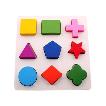 Baby Wooden Puzzles Montessori Toys 1 2 3 Years Toddler Toys Hand Grab Board Alphabet Number Cognition Learning Educational Toys