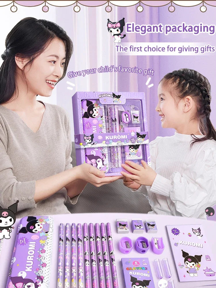 MINISO Cartoon Stationery Set – Fun & Creative Paper Goods for Kids and Teens ✏️