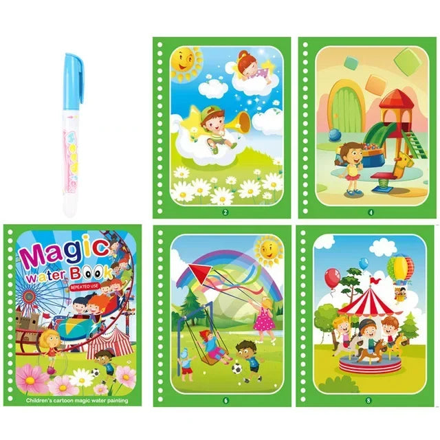 Drawing Coloring Books for Kids Magic Water Book with Pen 2 To 4 Years Old Children Learning  Education Toy Baby Montessori Toys