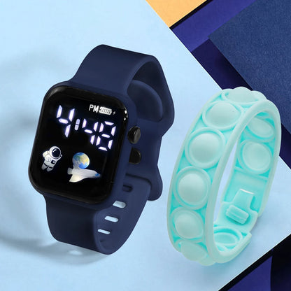 Kids LED Digital Game Watch – Fun, Adjustable & Lightweight Smart Wrist Toy